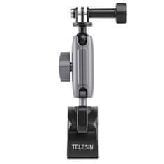 TELESIN Tube Clamp držák na športové kamery na kolo, černý/stříbrný