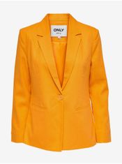 ONLY Oranžové dámské lněné sako ONLY Lola-Caro XS