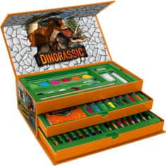 ToyCompany Dinosauři kufřík na kreslení Dinorassic 52ks