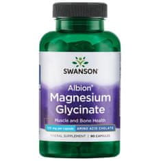 Swanson Albion Magnesium Glycinate (Glycinát hořečnatý), 133 mg, 90 kapslí