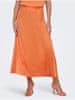 Oranžová dámská saténová maxi sukně JDY Fifi XS