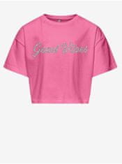 ONLY Růžové holčičí tričko ONLY Livia 134-140