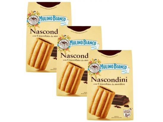 sarcia.eu MULINO BIANCO Nascondini Italské sušenky s čokoládovou náplní 330g