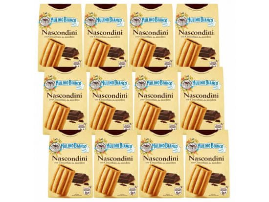 sarcia.eu MULINO BIANCO Nascondini Italské sušenky s čokoládovou náplní 330g