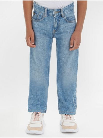 Calvin Klein Světle modré klučičí straight fit džíny Calvin Klein Jeans