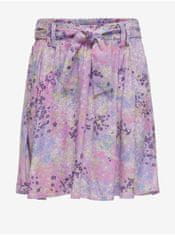 ONLY Světle fialová holčičí květovaná sukně ONLY Anna 164