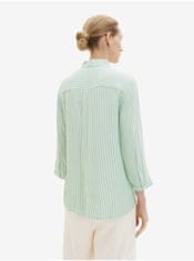 Tom Tailor Bílo-zelená dámská pruhovaná košile Tom Tailor XS