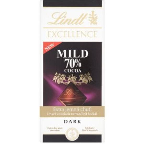 LINDT Excellence hořká čokoláda 70% kakao 100g