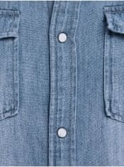 Jack&Jones Světle modrá klučičí svrchní džínová košile Jack & Jones Sheridan 140