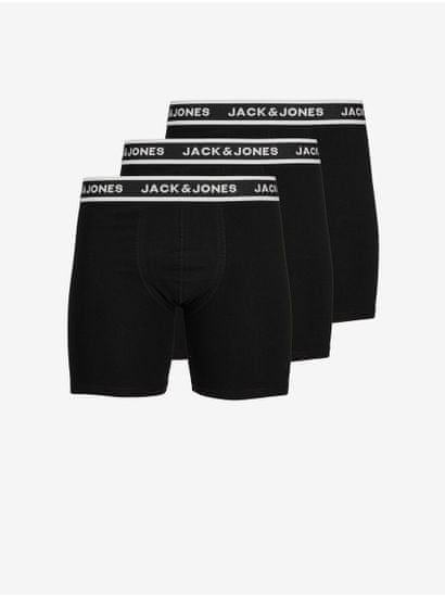 Jack&Jones Sada tří pánských boxerek v černé barvě Jack & Jones Solid