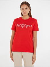 Tommy Hilfiger Červené dámské tričko Tommy Hilfiger XS