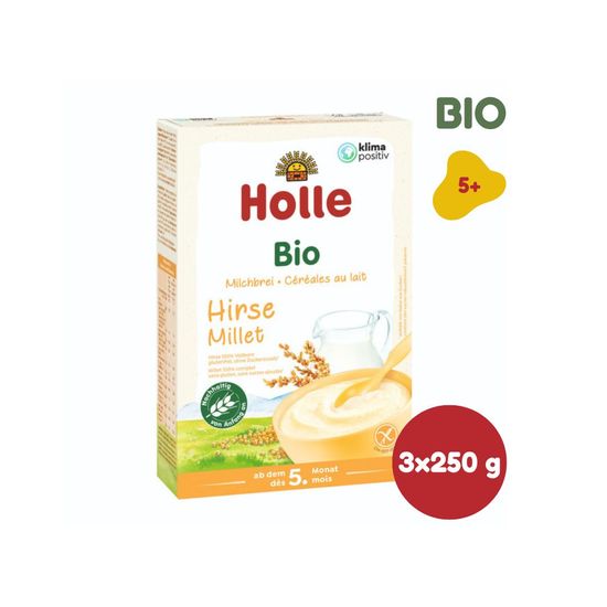 Holle Bio Jahelná mléčná kaše - 3 x 250g