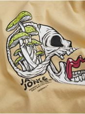 Jack&Jones Světle žluté klučičí tričko Jack & Jones After Life 140