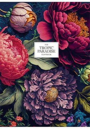 SHKOLYARYK Sešit "Tropic Paradise", mix, čtverečkovaný, A4, 80 listů, A4-080-5224K