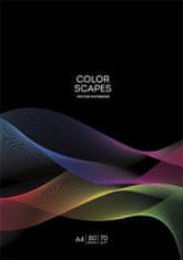 SHKOLYARYK Sešit "Color Scapes", mix, A4, linkovaný, 80 listů, A4-080-5219L