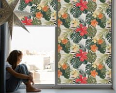 COLORAY.CZ Roleta do okna Tropické květy a listy Rolet propuštění světla 60x140 cm