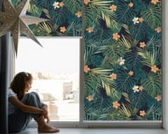 COLORAY.CZ Roleta do okna Tropické listy a květiny Rolet propuštění světla 110x140 cm