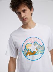 Converse Bílé pánské tričko Converse Coastal Remix XXL
