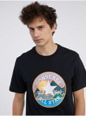 Converse Černé pánské tričko Converse Coastal Remix S
