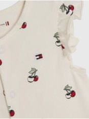 Tommy Hilfiger Krémové holčičí vzorované body Tommy Hilfiger Baby Cherry 74