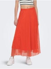 ONLY Oranžová dámská maxi sukně ONLY Lavina S