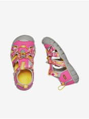 KEEN Žluto-růžové holčičí sandály Keen 30