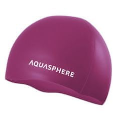 Aqua Sphere plavecká čepice PLAIN SILICONE CAP, růžová/bílá