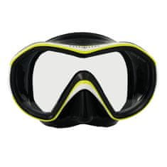AQUALUNG potápěčské brýle REVEAL X1 černý silikon, žlutá