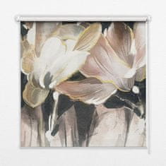 COLORAY.CZ Roleta do okna Malované květiny Zatmícící rolet (s podšívkou) 90x140 cm