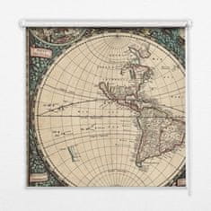 COLORAY.CZ Vnitřní roleta do okna Mapa světa Rolet propuštění světla 100x140 cm