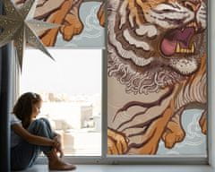 COLORAY.CZ Roleta do okna Tygr v květinách Rolet propuštění světla 70x140 cm