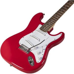 krásná elektrická kytara soundsation RIDER-STD-S velké rezonantní tělo z laminovaného lipového dřeva standardní menzura ovládání volume tone