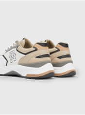 Tommy Hilfiger Béžovo-bílé pánské tenisky s koženými detaily Tommy Hilfiger Modern Prep Sneaker 41