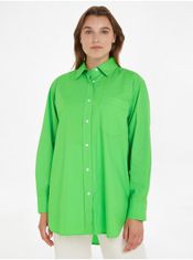 Tommy Hilfiger Světle zelená dámská košile Tommy Hilfiger XS