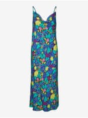 Vero Moda Modré dámské květované šaty VERO MODA Liva XS