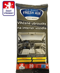 Fresh Air Fresh air čistící ubrousky na interiér vozidla 20 ks