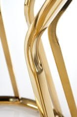 ATAN Odkládací stolek AFINA S - sklo/zlatý kov