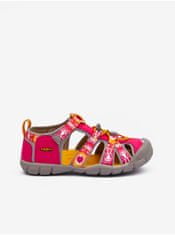 KEEN Tmavě růžové holčičí outdoorové sandály Keen Seacamp 34