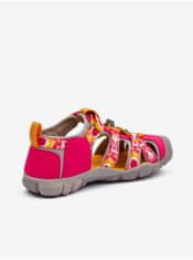 KEEN Tmavě růžové holčičí outdoorové sandály Keen Seacamp 34