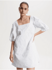 Tommy Hilfiger Bílé dámské vzorované šaty Tommy Hilfiger XS