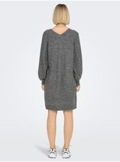 Jacqueline de Yong Šedé dámské svetrové šaty JDY Elanora S