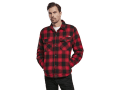 BRANDIT bunda Lumberjacket Červeno-černá Velikost: M