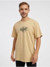 Vans Béžové pánské tričko VANS Snaked Center Logo L