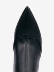 Michael Kors Černé dámské kotníkové boty na podpatku Michael Kors Clara 40