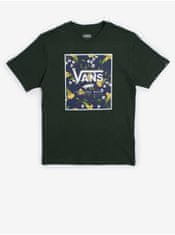 Vans Tmavě zelené klučičí tričko VANS Print Box 128-140