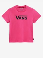 Vans Tmavě růžové holčičí tričko VANS Flying Crew Girls 160