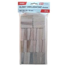 Enpro Klínky podlahové dřevěné, 55 x 20 x 15 - 10 mm, 33 ks, ENPRO