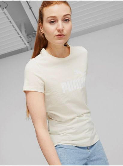 Puma Krémové dámské tričko Puma ESS