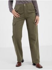 ONLY Khaki dámské kalhoty s kapsami ONLY Malfy M/32