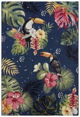 Hanse Home Kusový koberec Flair 105609 Tropical Dream Blue Multicolored – na ven i na doma 80x165